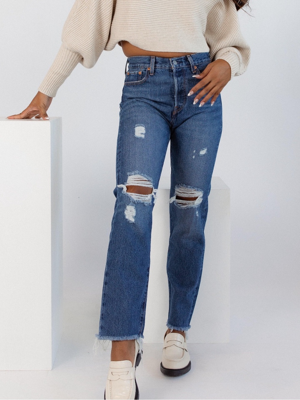 Levi's Premium Wedgie Straight Jeans